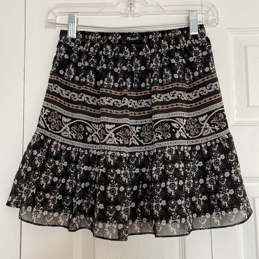 Madewell boho chic mini-skirt